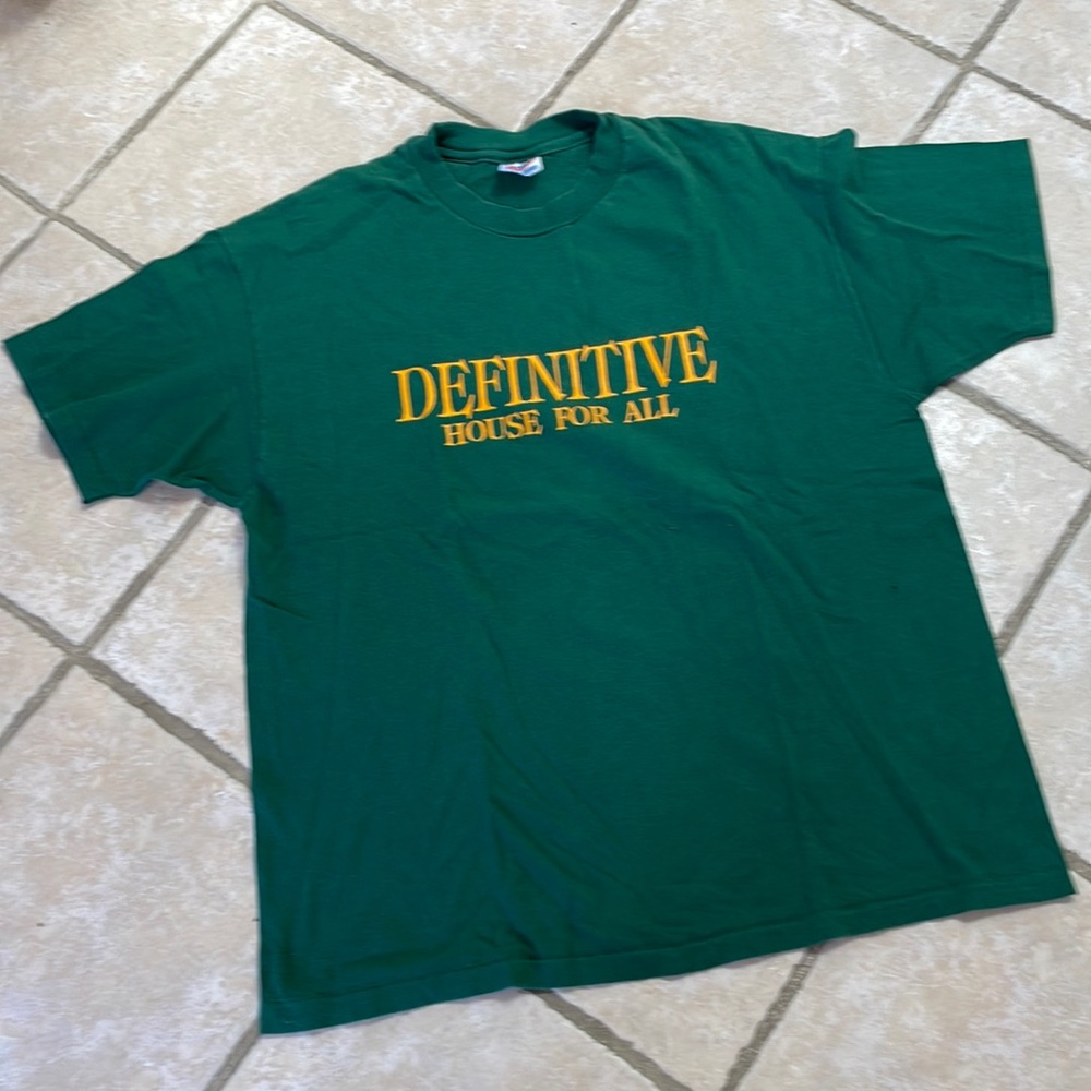 Vintage rave t shirt Definitive House For All